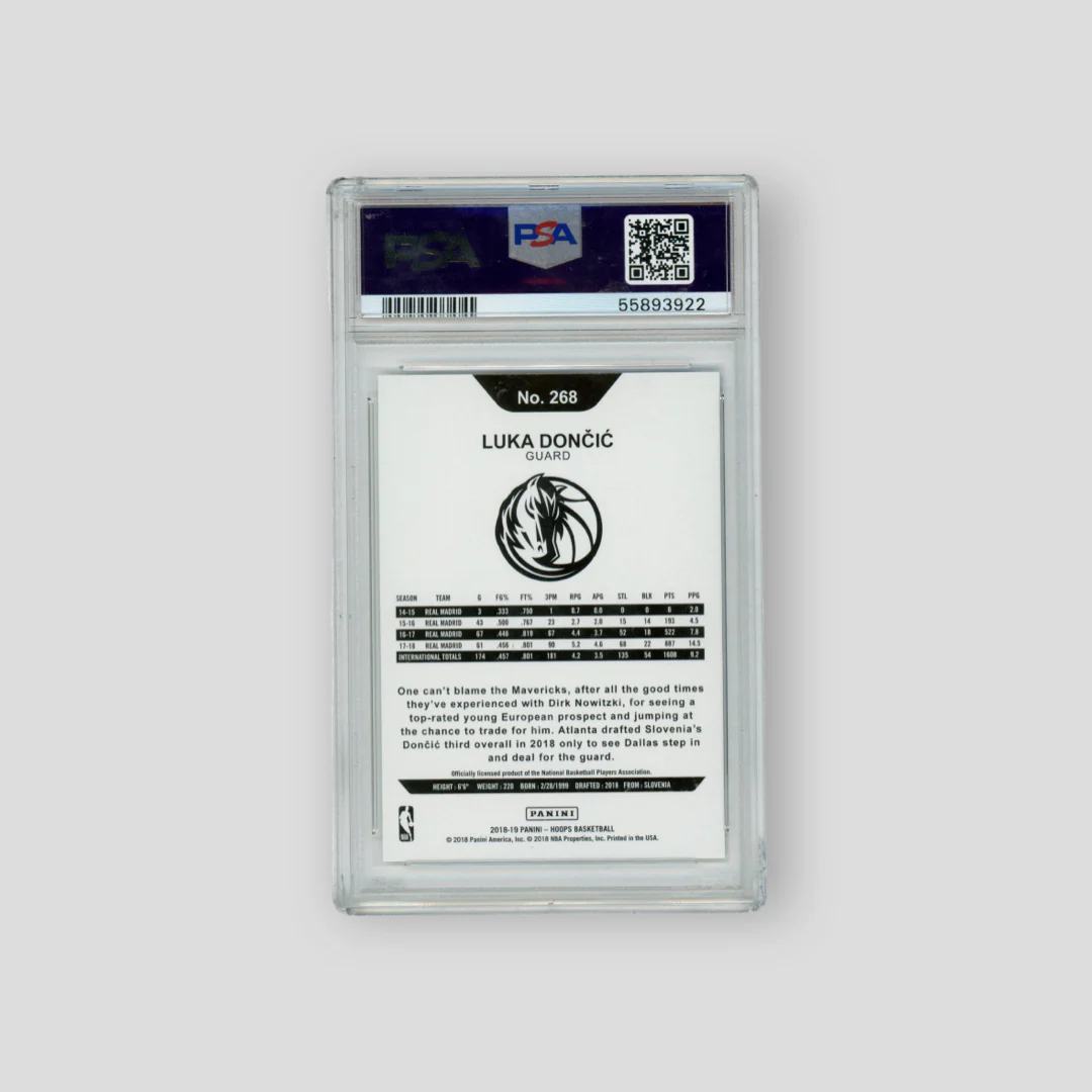 2018 Panini Hoops Luka Doncic RC (PSA 9) - Image 2