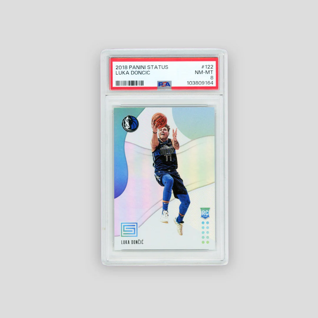 2018 Panini Status Luka Doncic RC (PSA 8)