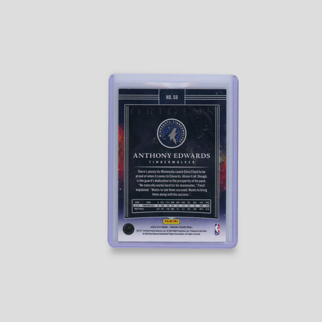 2023-24 Panini Origins Anthony Edwards Purple FOTL /16 - Image 2