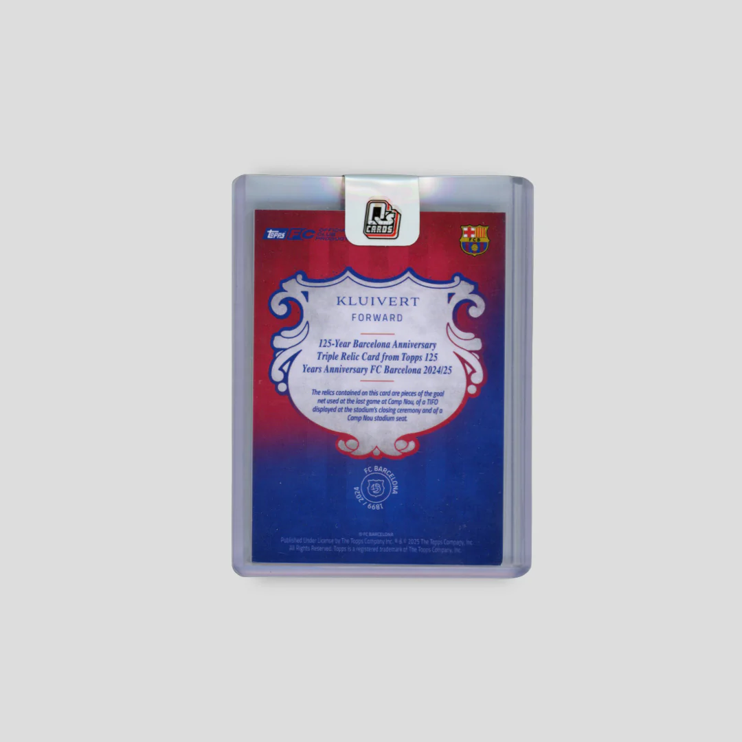2024/25 Topps Barcelona 125 Patrik Kluivert Triple Relic /99 - Image 2